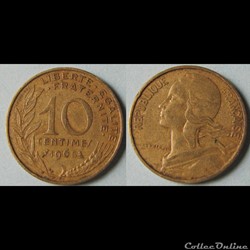 10 centimes MARIANNE 1965