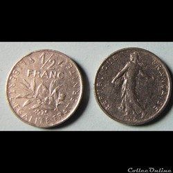 1/2 franc SEMEUSE 1975