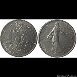 1/2 franc Semeuse 1974