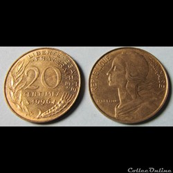20 centimes MARIANNE 1996