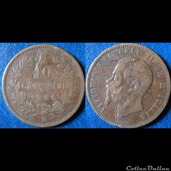 10 centesimi Victor-Emmanuel II 1866 M