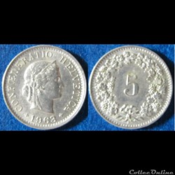 5 centimes Tête de Libertas (cupro-nickel) 1963 B
