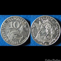 10 francs Jimenez 1986