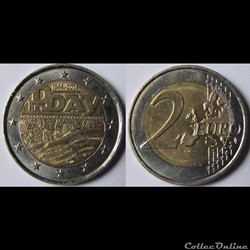 2 euros D-Day 2014