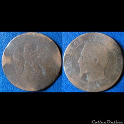 5 centimes Napoléon III (tête nue) 1954 W