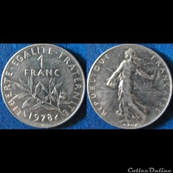 1 franc Semeuse 1978