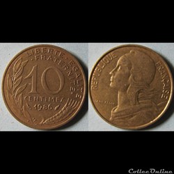 10 centimes Marianne 1986