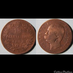 10 centesimi Humbert 1er 1893 R