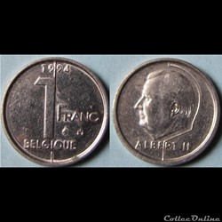 1 franc Albert II (fr) 1994