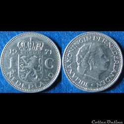 1 gulden Juliana 1971