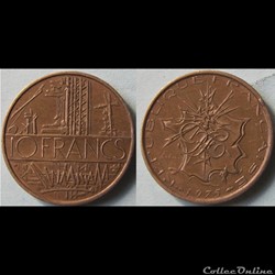 10 francs Mathieu (A) 1975