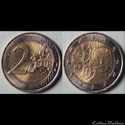 2 euros Pierre de Coubertin 2013