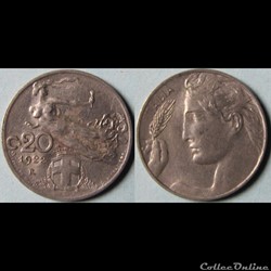 20 centesimi 1922