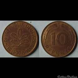 10 pfennig 1976