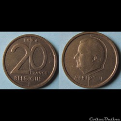 20 francs Albert II 1994