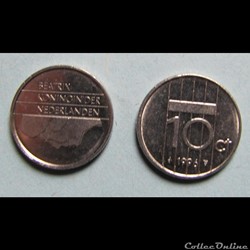 10 centimes Béatrix 1996