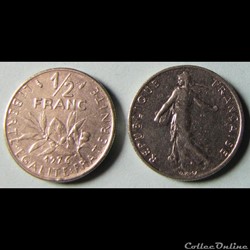 1/2 franc SEMEUSE 1976
