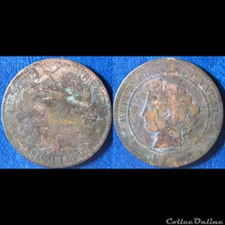 10 centimes Cérès 1872