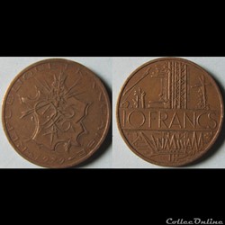 10 francs Mathieu 1979