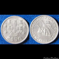 2,5 escudos 1977