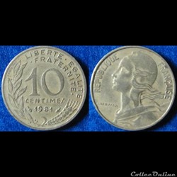 10 centimes Marianne 1981