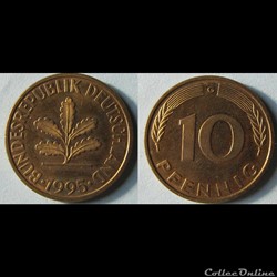 10 pfennig 1995