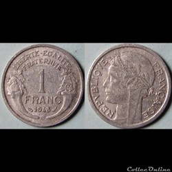1 franc Morlon 1948 B