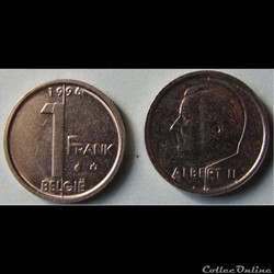1 franc ALBERT II (nr) 1996