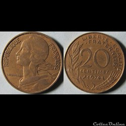 20 centimes Marianne 1974