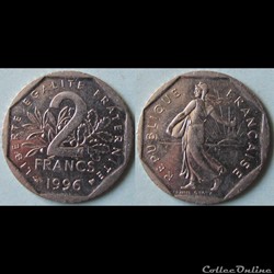 2 francs Semeus 1996