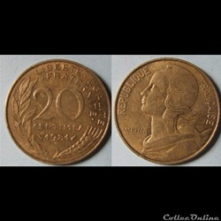 20 centimes MARIANNE 1981
