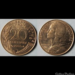 20 centimes Marianne 2000