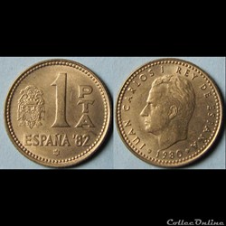 1 peseta Juan Carlos Ier 1980 (80)