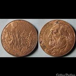 10 francs Gambetta 1982