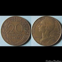 20 centimes Marianne 1985