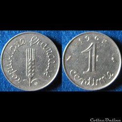1 centimes Epi 1962