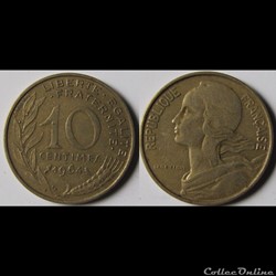 10 centimes Marianne 1964