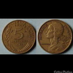 5 centimes Marianne 1967