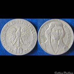 10 zlotych Copernic 1959