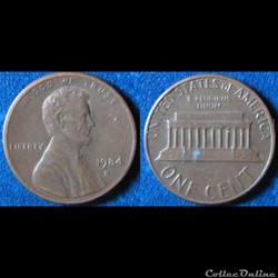 1 cent Lincoln (Memorial penny) 1984 D