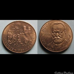10 francs VICTOR HUGO 1985