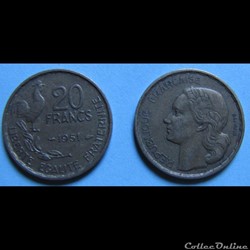 20 francs G.GUIRAUD 1951