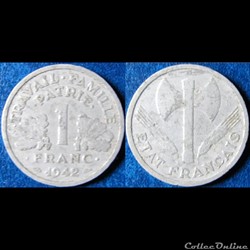1 franc Francisque (lourde) 1942
