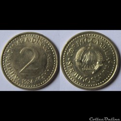2 dinars 1984