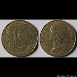 10 centimes Marianne 1974