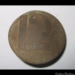 Bouton 12e R troupes prussiennes