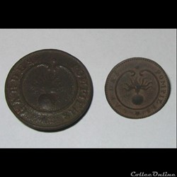 boutons des Gardes Pompiers 1er Empire