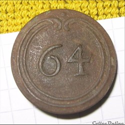 64e Ri troupes à pied post 1786