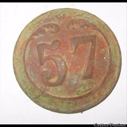 Bouton 57e RI second empire