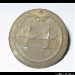 bouton 44e RI Beauvaisis 1791